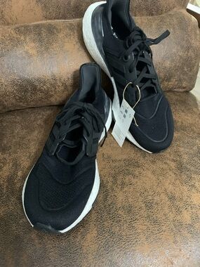 Adidas Ultraboost 22 Black and White Running Shoes